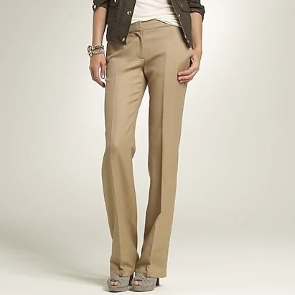 *NWT* J. Crew 1035 Trouser Pants Herringbone 8